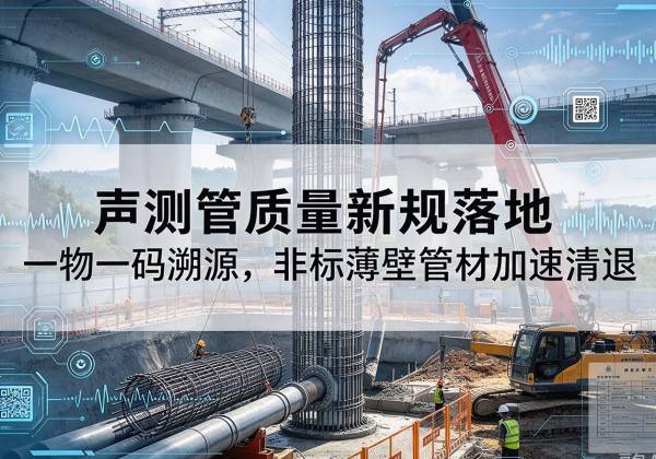 嘉峪关声测管质量新规落地，一物一码溯源，非标薄壁管材加速清退